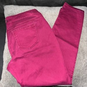 Maurices Maroon Jeggings